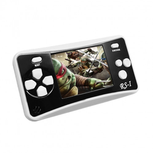 Console de jeu portable portable RS-1 Retro, écran à cristaux liquides True Color 2,5 pouces 8 pouces, jeu de 152 jeux intégrés (noir) SH695B12-010