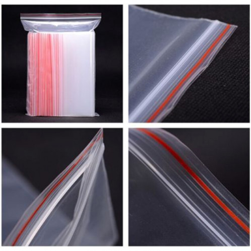 1000 PCS 5 cm x 7 cm PE auto-scellant sac d'emballage transparent à fermeture éclair, impression personnalisée et taille sont les bienvenus SH4178304-06