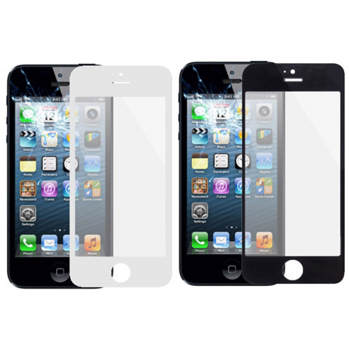 5 PCS Noir + 5 PCS Blanc iPartsAcheter pour iPhone 5 et 5S Front Screen Lentille extérieure en verre S529FF268-06