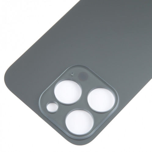 Pour iPhone 15 Pro Remplacement facile Grand trou de caméra Couvercle de batterie arrière en verre (noir) SH44BL1483-07
