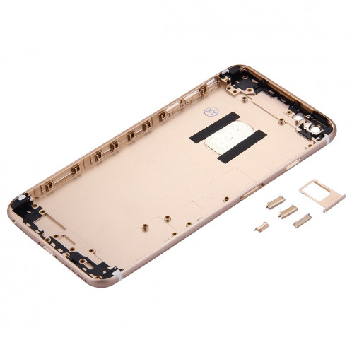 iPartsAcheter 5 en 1 pour iPhone 6s Plus (couverture arrière + porte-cartes + touche de contrôle du volume + bouton d'alimentation + touche de vibreur interrupteur muet) pleine couverture de boîtier SI13JL1822-06