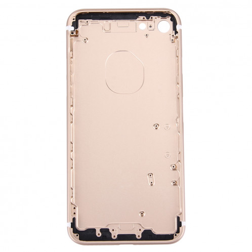 iPartsBuy 5 en 1 pour iPhone 7 (couverture arrière + plateau de carte + touche de contrôle du volume + bouton d'alimentation + touche de vibreur interrupteur muet) SI471J192-08