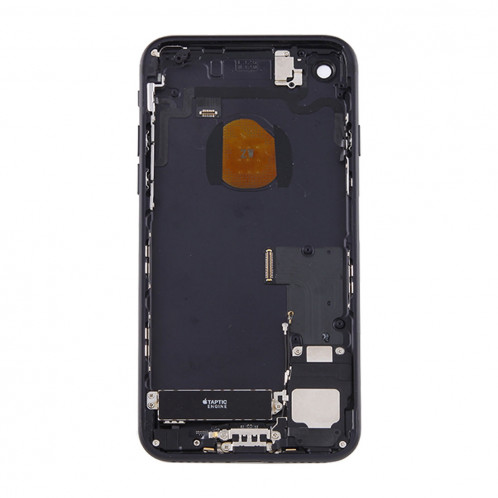 iPartsBuy pour iPhone 7 couvercle de la batterie arrière avec plateau de carte (Jet Black) SI1BBL999-06