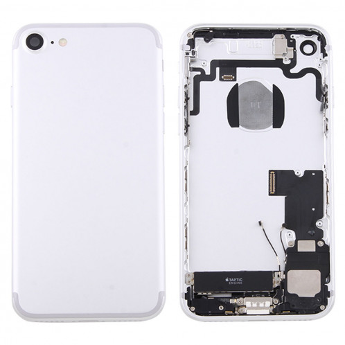 iPartsAcheter pour iPhone 7 couvercle de la batterie arrière avec le bac à cartes (argent) SI41SL1995-06