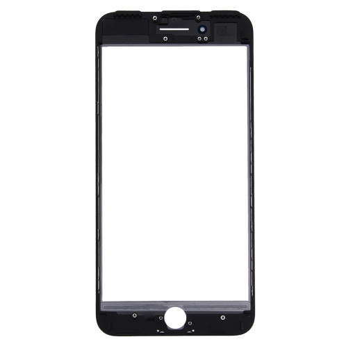 iPartsAcheter 2 en 1 pour iPhone 7 Plus (Lentille extérieure originale en verre + cadre d'origine) (Noir) SI066B1434-06