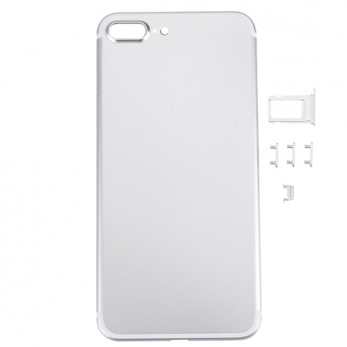 iPartsAcheter 5 en 1 pour iPhone 7 Plus (couverture arrière + porte-cartes + touche de contrôle du volume + bouton d'alimentation + touche de vibreur interrupteur muet) couvercle du boîtier Assemblée complète SI471S701-08