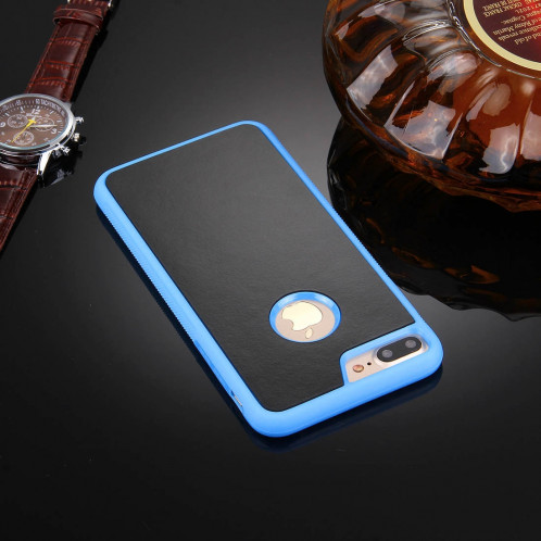 Pour iPhone 8 Plus & 7 Plus Anti-Gravity Magical Nano-Aspiration Technologie Sticky Selfie Housse de Protection (Bleu) SH718L1848-010