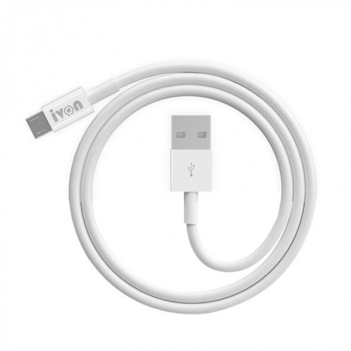 Ivon CA70 Micro USB Fast Chargement Data Câble de données, Longueur: 1M (Blanc) SI097W1470-07