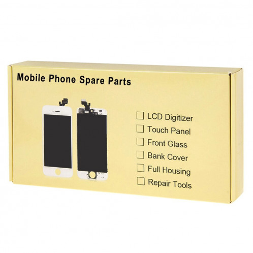 Couvercle de la batterie avec touches latérales et vibrateur et haut-parleur fort et bouton d'alimentation + bouton de volume Câble et plateau de carte pour iPhone 8 Plus (Noir) SH24BL1645-07