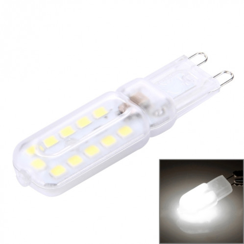 G9 3W 300LM 22 LED SMD 2835 Couvercle Transparent Lampe Maïs, AC 110V (Lumière Blanche) SH70WL1154-07