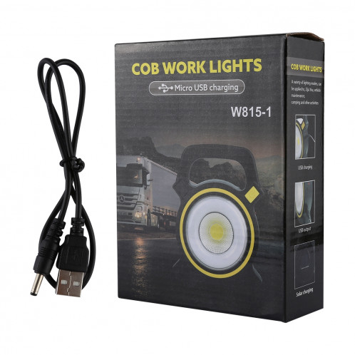 Lumière blanche rechargeable solaire de travail de l'ÉPI LED de W815-1 10W, lampe de camping tenue dans la main avec le panneau solaire SH36171245-011
