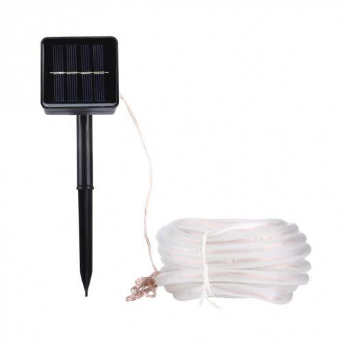 5m 400-600LM lumière de la corde de boîtier, panneau solaire résistant à l'eau 50 LED avec 2m de câble prolongé (blanc chaud) SH56WW954-08