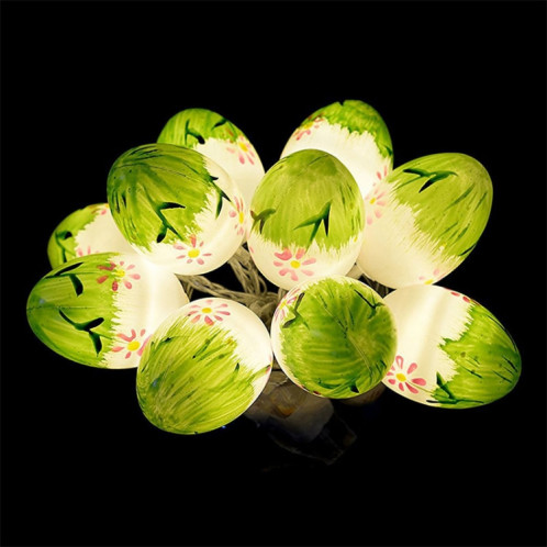 10 ampoules LED mignon oeufs de Pâques lampe décorative vacances ampoules décoratives (lumière verte) SH61GL1741-07