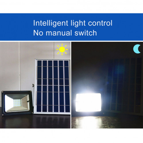 Lumière d'inondation solaire imperméable de TGD 30W IP65, lumière intelligente de 54 LEDs avec le panneau solaire et à télécommande SH5984735-016