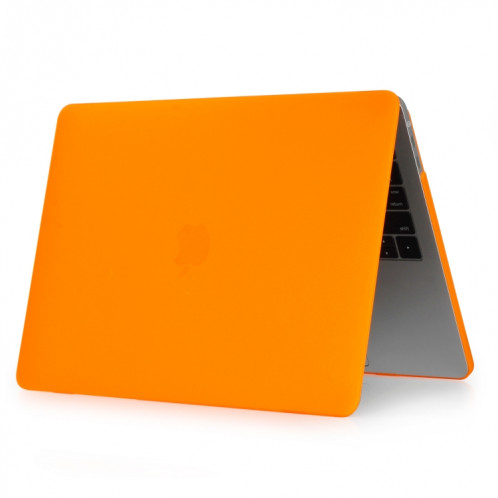 Étui de protection pour ordinateur portable de style givré pour MacBook Pro 15,4 pouces A1990 (2018) (Orange) SH317E1106-04
