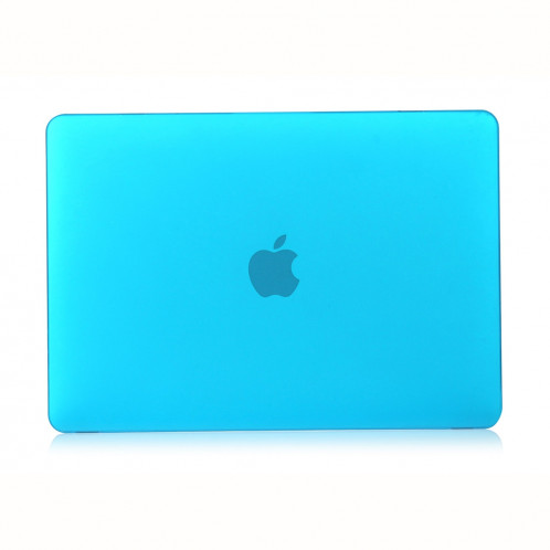 Étui de protection pour ordinateur portable de style givré pour MacBook Pro 15,4 pouces A1990 (2018) (Bleu de lac) SH17LB827-04