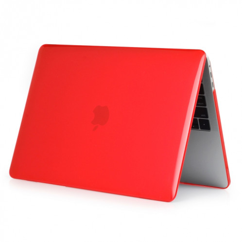Etui de protection pour ordinateur portable Crystal Style pour MacBook Pro 15,4 pouces A1990 (2018) (Rouge) SH319R486-04
