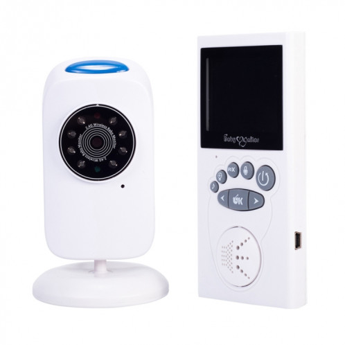 WLSES GB101 Moniteur pour bébé avec caméra de surveillance sans fil 2,4 pouces, prise UE SH601C1376-016