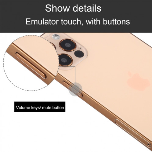 Modèle d'affichage factice faux écran noir non fonctionnel pour iPhone 12 Pro (6,1 pouces) (or) SH414J1501-07