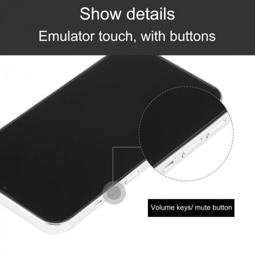 Modèle d'affichage factice non fonctionnel à l'écran noir pour iPhone 13 (blanc) SH695W203-07