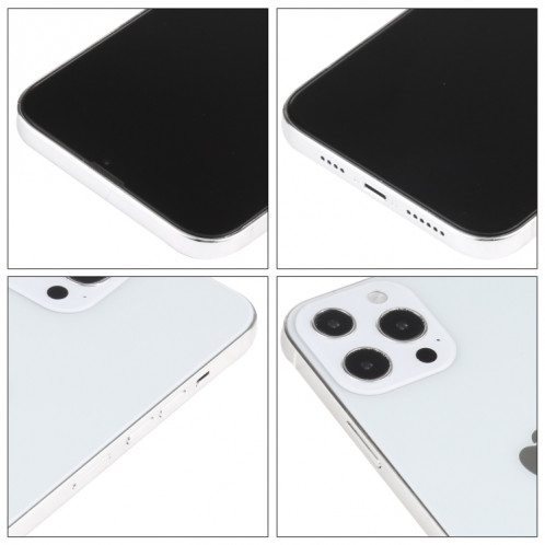 Modèle d'affichage factice non fonctionnel à l'écran noir pour iPhone 13 Pro Max (Blanc) SH697W554-07