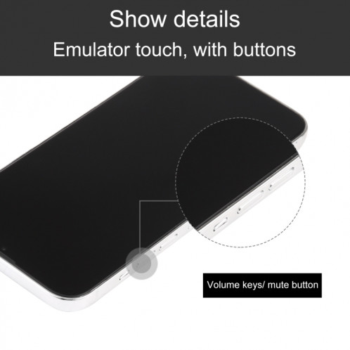 Modèle d'affichage factice non fonctionnel à l'écran noir pour iPhone 13 Pro Max (Blanc) SH697W554-07
