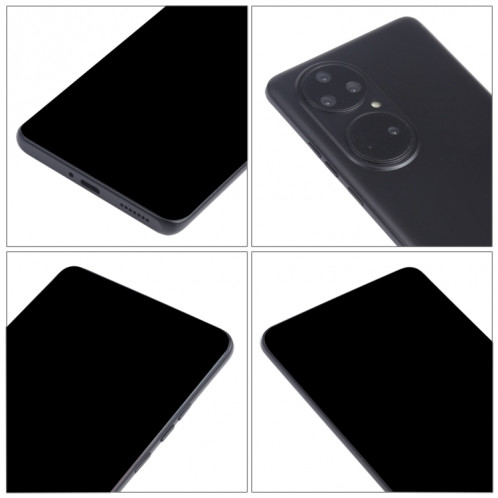 Modèle d'affichage factice d'écran non fonctionnel à écran noir pour Huawei P50 Pro (Noir) SH703B520-07