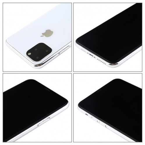 Modèle d'écran factice avec faux écran noir pour iPhone XI Max (6.5 pouces) (Blanc) SH844W925-07
