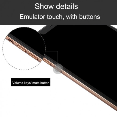 Modèle d'affichage factice factice d'écran non opérationnel pour iPhone XS Max (or) SH790J1516-06