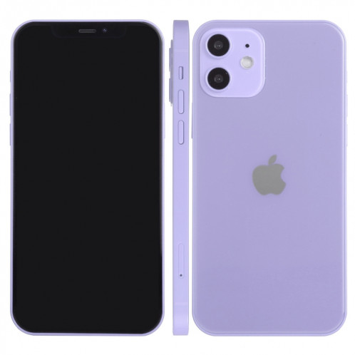 Modèle d'affichage factice non fonctionnel à l'écran noir pour iPhone 12 (6,1 pouces), version de la lumière (violet) SH799P119-08