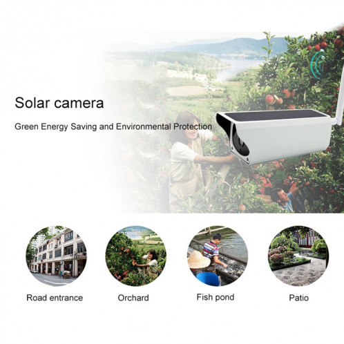 Caméra batterie solaire YS-Y4 1080P HD Wifi Wifi, détection de mouvement, vision nocturne infrarouge et carte SD (max. 32 Go) SH0107335-017