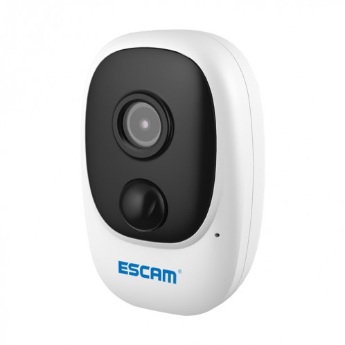 Caméra IP PIR étanche ESCAM G08 HD 1080P IP65 avec panneau solaire, carte TF de soutien / Vision nocturne / Audio bidirectionnel (blanc) SE225W950-013
