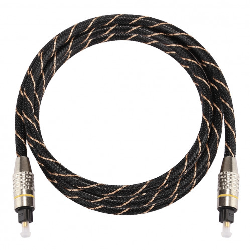 Câble audio Toslink mâle à câble optique numérique mâle de 1,5 m OD6.0mm plaqué or SH03841555-07