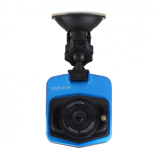 VGA 480P voiture caméscope DVR enregistreur de conduite numérique caméra vidéo enregistreur vocal avec 2.4 pouces écran LCD, soutien 32GB Micro carte TF et fonction de vision nocturne infrarouge (noir + bleu) SH0435278-015