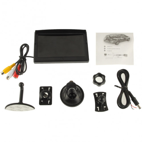 Moniteur TFT de 5 pouces TFT LCD moniteur couleur de sécurité (noir) SH01031622-06