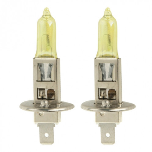 2 ampoules halogènes H1 HOD 12V 100W 2400 LM 3500K phares jaunes SH31031005-06