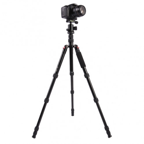 Trépied en aluminium portable réglable Triopo MT-2505C avec rotule NB-1S pour appareil photo Canon Nikon Sony DSLR (Noir) ST411A686-07