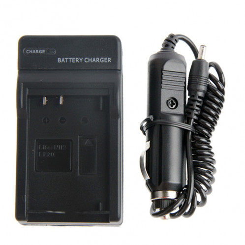 Chargeur de voiture et de voyage pour 2 piles pour appareil photo numérique pour Panasonic DMW-BCN10 (Noir) SH00081401-06