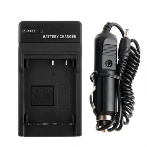 Chargeur de voiture pour appareil photo numérique pour Canon NP-7L (noir) SH00141550-06