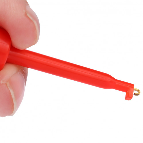 Clip de test de type crochet noir et rouge de 1 paire de 56 mm (grande taille) SH01401320-05