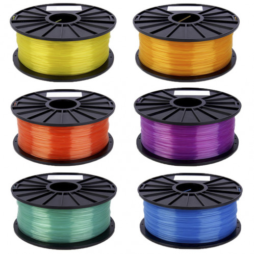 Filament pour imprimante 3D transparente PLA 1,75 mm (orange) SH26RG1489-04