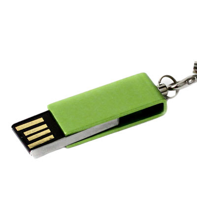 Mini disque flash USB rotatif (8 Go), vert SM07GC878-06