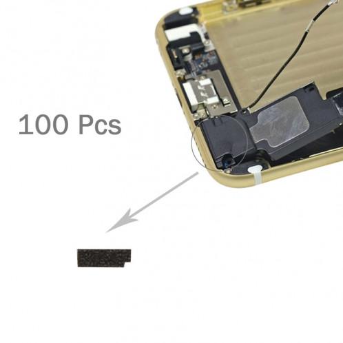 100 PCS iPartsAcheter pour iPhone 6s Dock Connector Port de charge éponge mousse Slice Pads S100141748-03