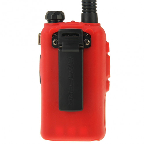 Housse en silicone Pure Color pour talkies-walkies série UV-5R (rouge) SH696R1475-08