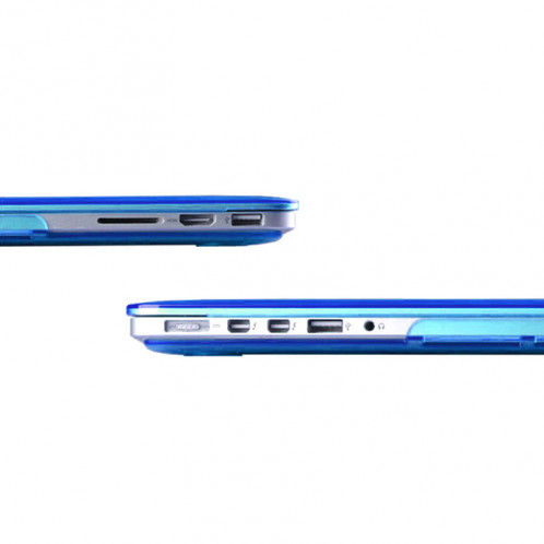 Étui de protection en cristal dur pour Macbook Pro Retina 15,4 pouces (Bleu) SH13BE1789-08