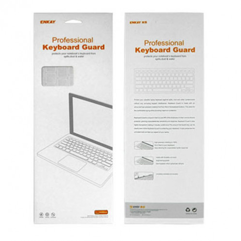 ENKAY pour MacBook Pro 13,3 pouces & 15,4 pouces et 17,3 pouces (version US) / A1278 / A1286 Silicone Soft Keyboard Protector Cover Skin (Noir) SH911B1242-07