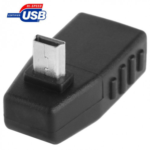 Adaptateur 90 degrés Mini USB mâle vers USB 2.0 AF A90DMU01-04