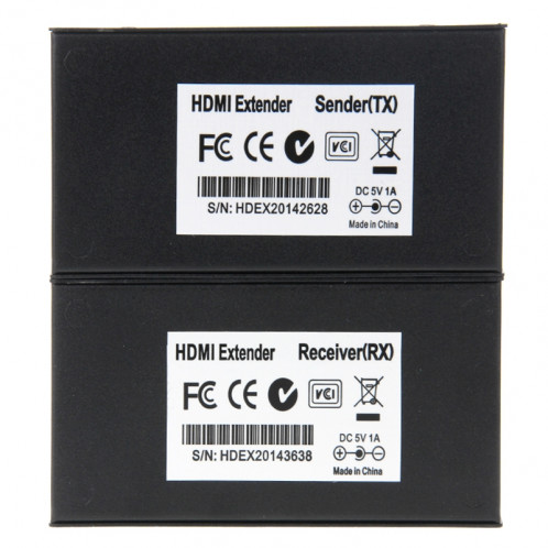Extendeur HDMI sur câble unique UTP CAT5e / 6, distance de transmission: 100 m SH1247494-014