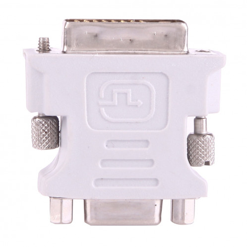 Convertisseur adaptateur DVI-I mâle à double liaison 24 + 5 à 15 broches vidéo VGA (gris) SD546W880-05