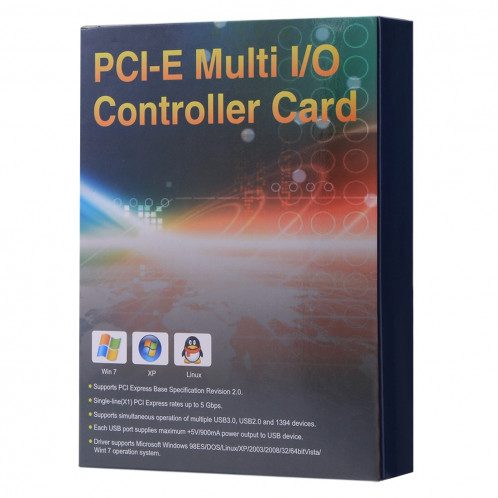 Carte contrôleur PCI-E Express USB 3.0 4 ports 5Gbps SC10251923-07